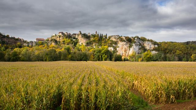 Vue de Calvignac depuis Larnagol