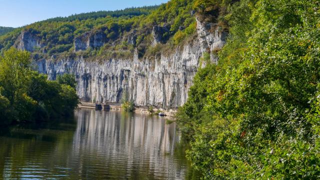 Vue sur le chemin de halage